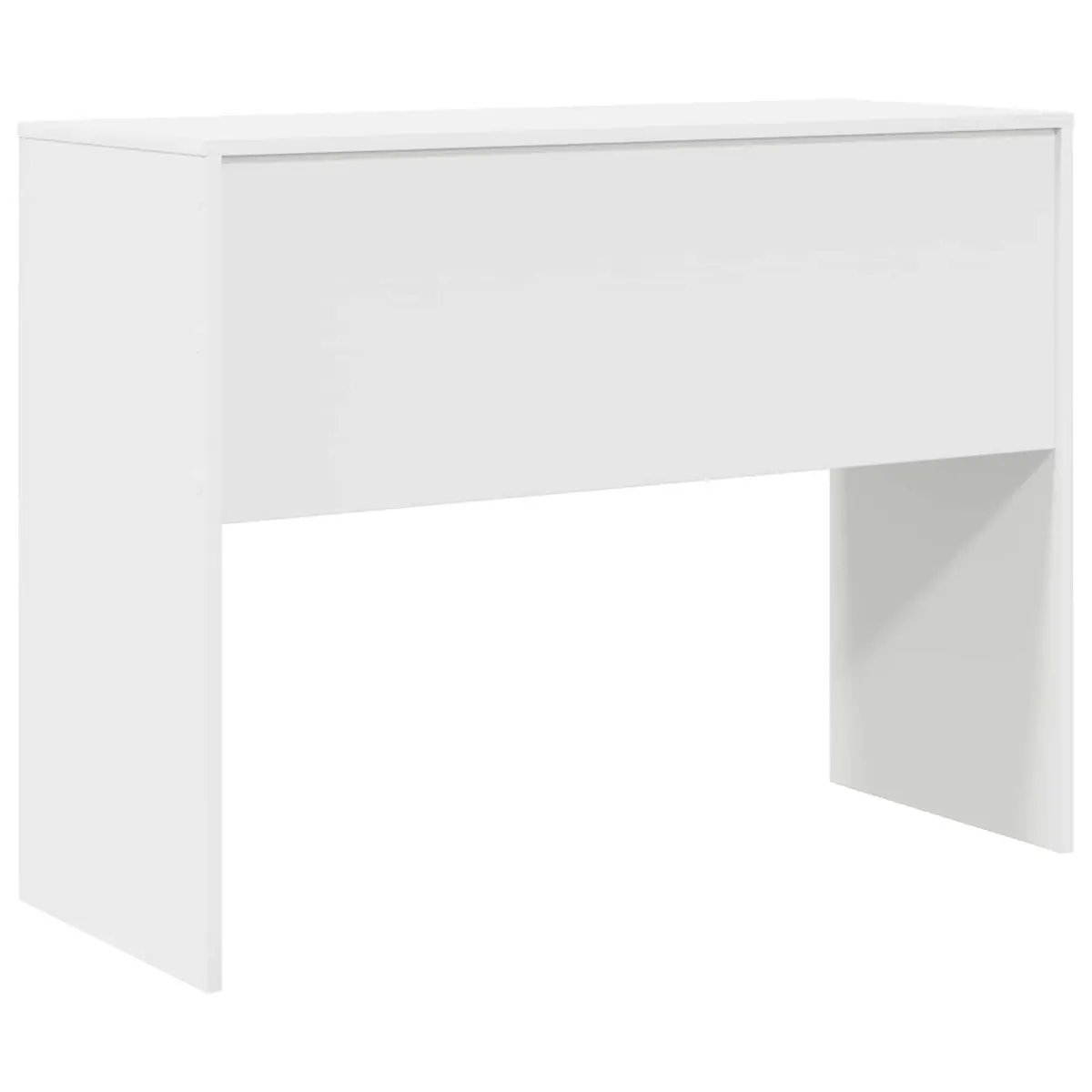 Writing Desk Compact Office Study 100x40x76cm White Engineered Wood