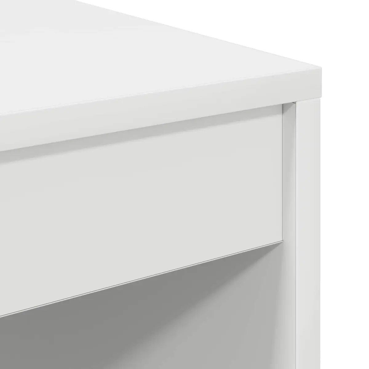 Writing Desk Compact Home Office Study 70 x 50 x 76 cm White