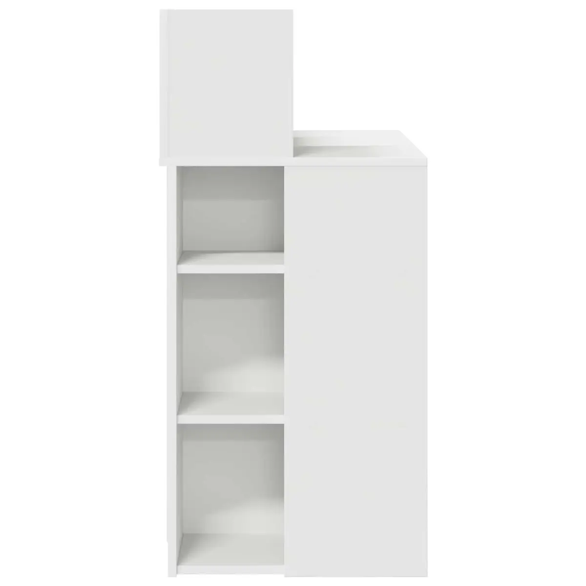 Office Writing Desk with Shelf 90 x 48 x 101.5 cm White
