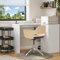 Reliable White Office Desk with Storage - Great Value 102x50x75cm