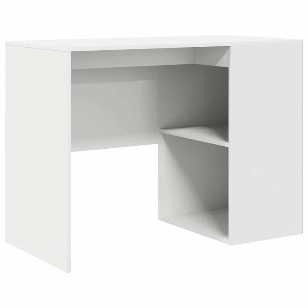Office Desk Storage 102x50x75cm White Home Study Workstation