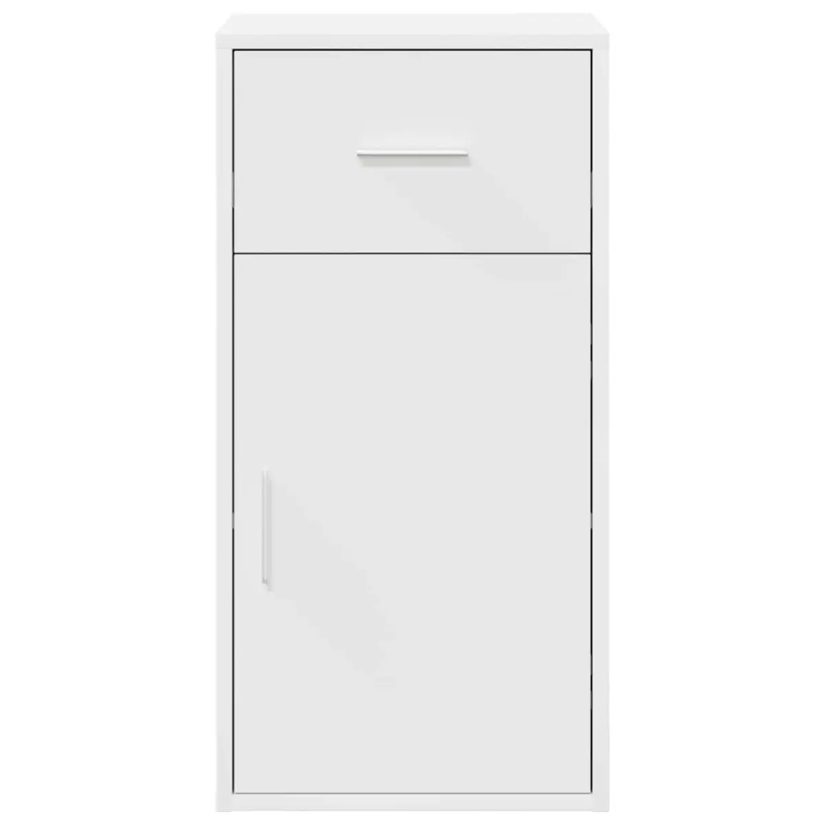 White Sideboard with Drawer Modern Storage Cabinet Living Room Dining Furniture