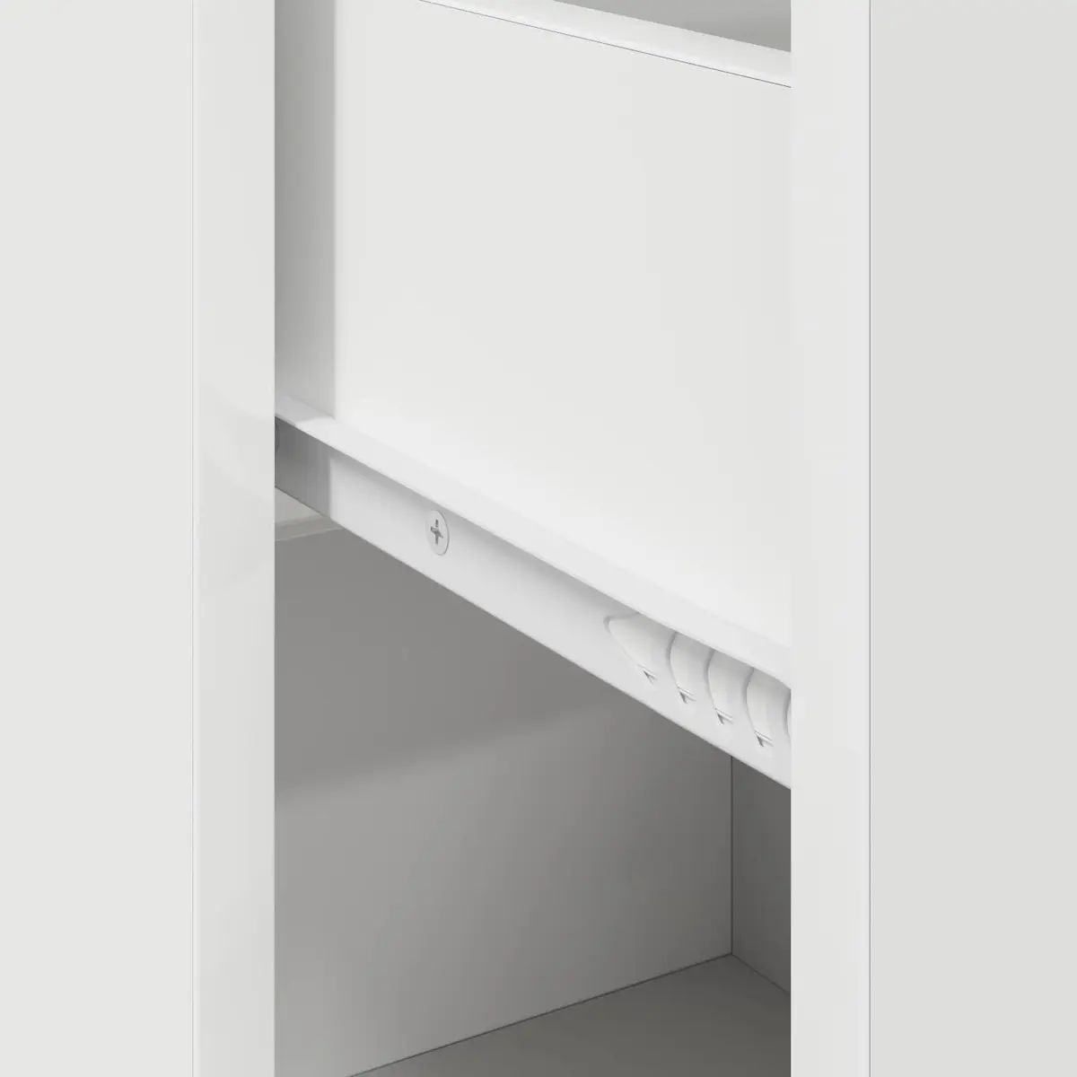 White Sideboard with Drawer Modern Storage Cabinet Living Room Dining Furniture