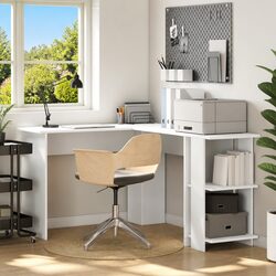 Value Corner Desk in White: Practicality Meets Design
