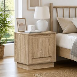 Reliable Bedside Cabinet Set with Storage and LED Lighting