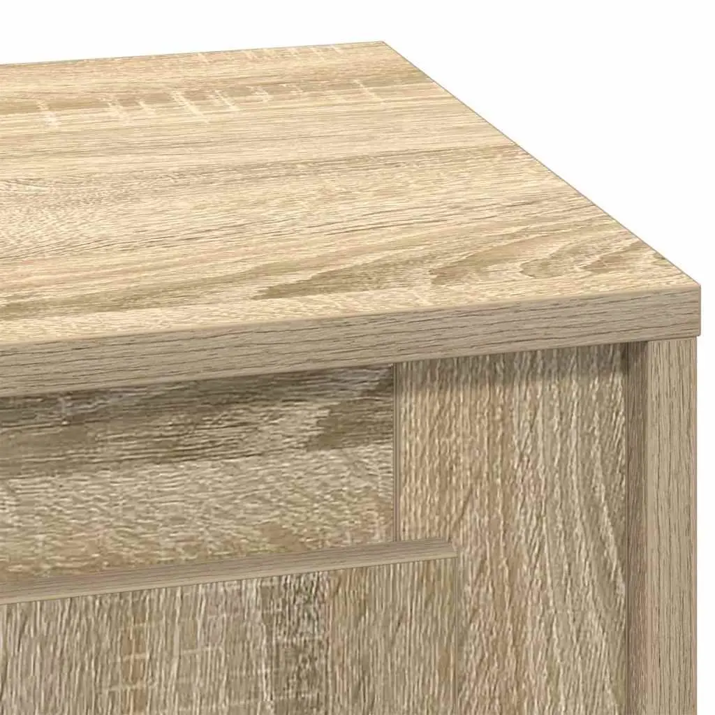 Bedside Cabinet Set with Storage and LED Lighting