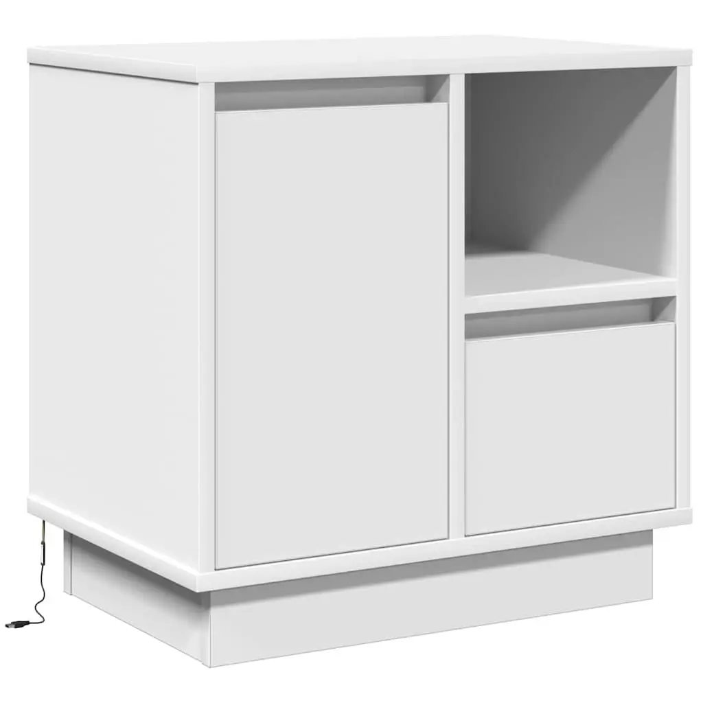 Bedside Cabinet Set in White