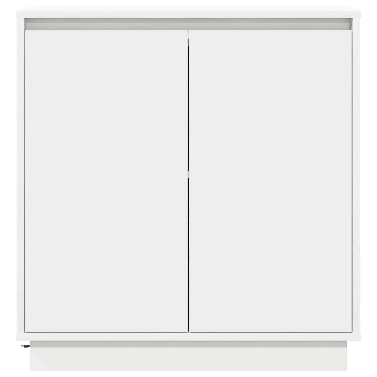 Sideboard Storage Cabinet RGB Lighting 71x34.5x75cm White Engineered Wood