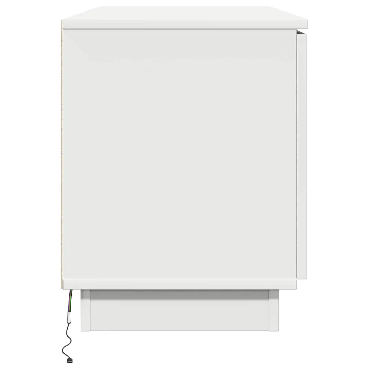 TV Cabinet Living Room Storage Unit 100x38x49cm White Engineered Wood LED