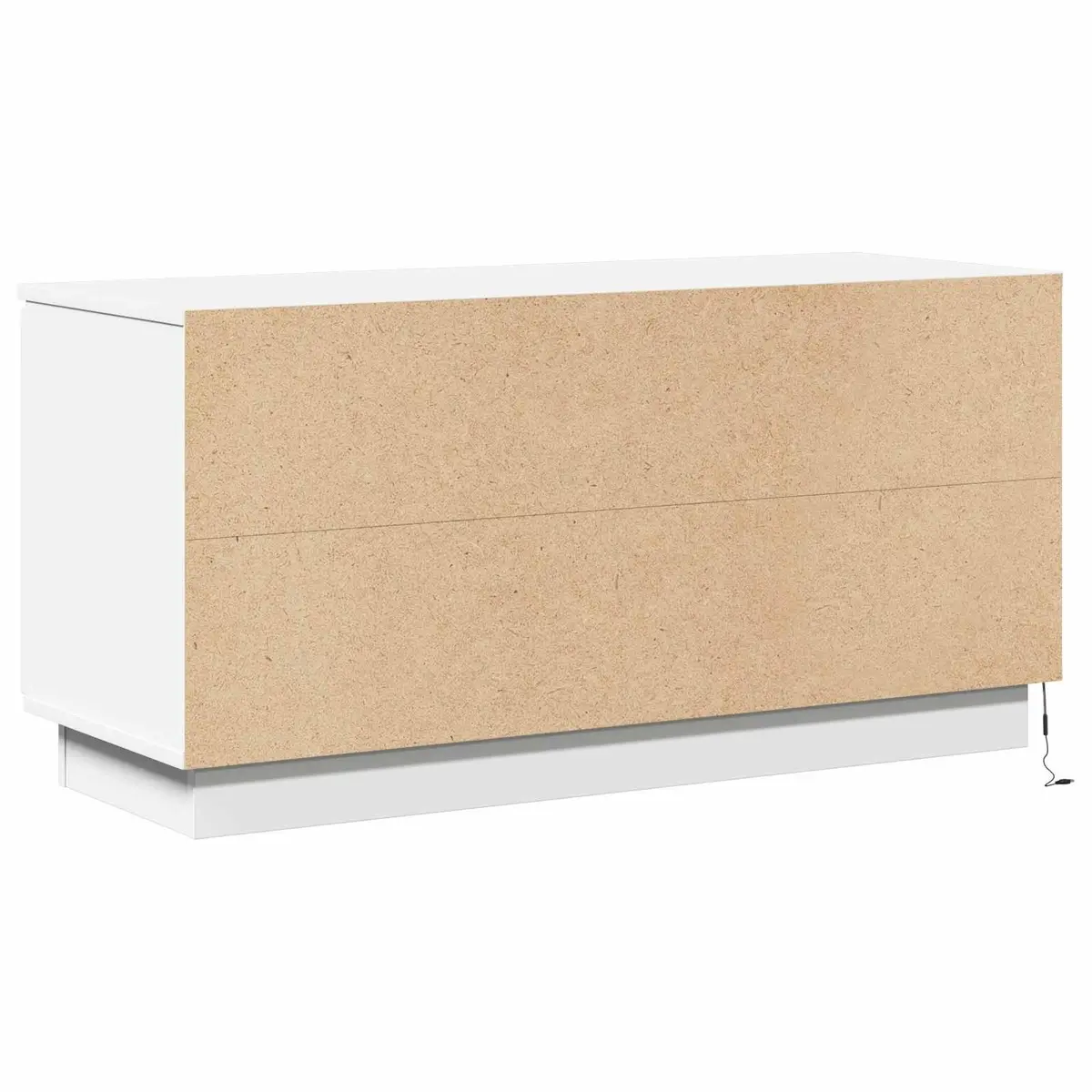 TV Cabinet Living Room Storage Unit 100x38x49cm White Engineered Wood LED