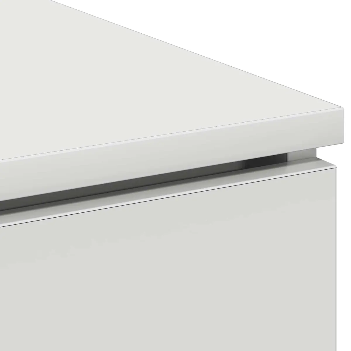 TV Cabinet Living Room Storage Unit 100x38x49cm White Engineered Wood LED