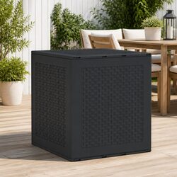 Outdoor Storage Box Anthracite 55x53x57cm Garden Deck Patio Organiser Container