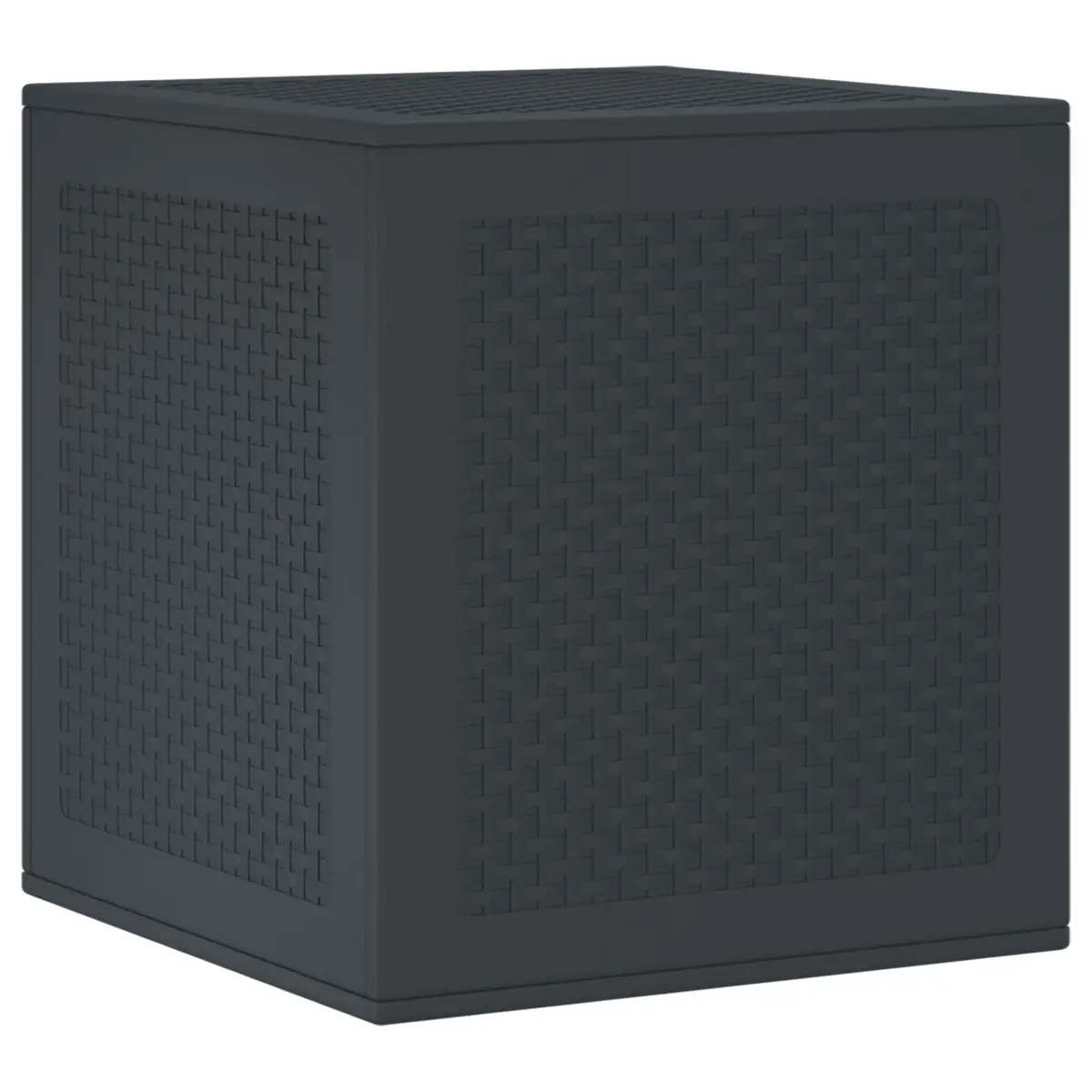 Outdoor Storage Box Anthracite 55x53x57cm Garden Deck Patio Organiser Container