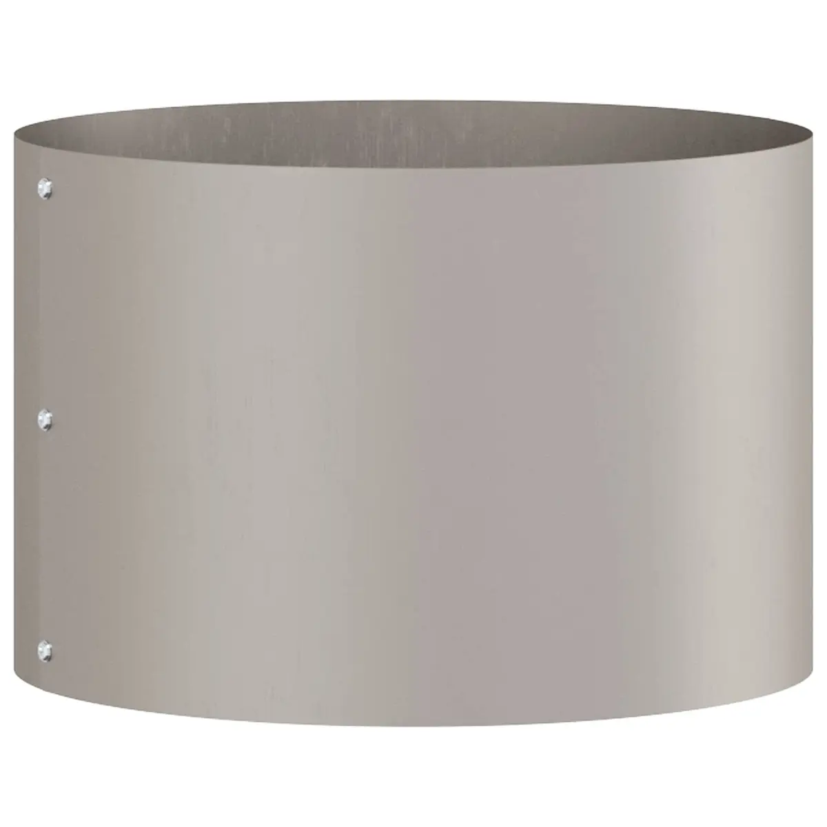Garden Planter Ring Round Outdoor Raised Bed 30 x 30 x 20 cm Brown Steel