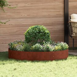 5-Piece Brown Steel Planter Ring Set - Quality and Style Combined