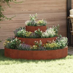 Reliable Outdoor Garden Planter for Flowers and Plants 120x120x20cm