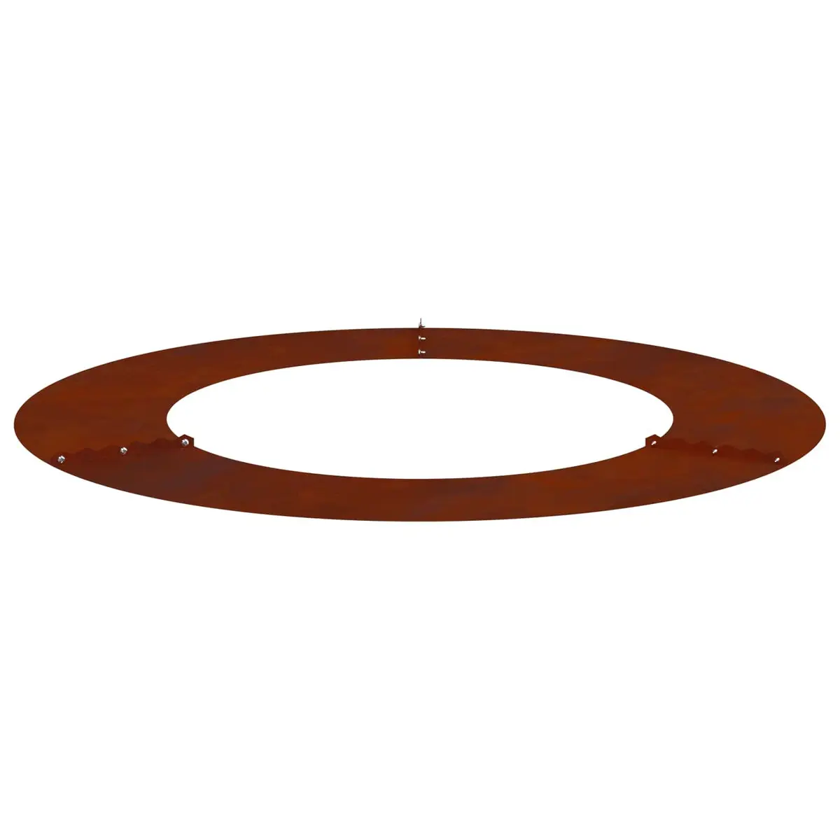 Tree Ring Planter Outdoor Garden Flower Bed Edging 50 cm Rusty Brown