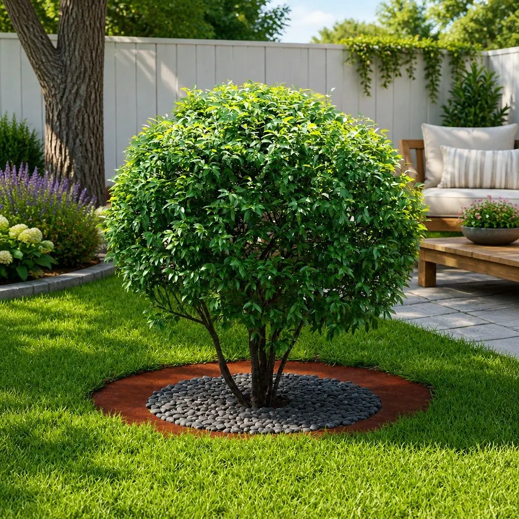 Tree Ring Decorative Garden Planter Protector Outdoor 60cm 90cm Brown