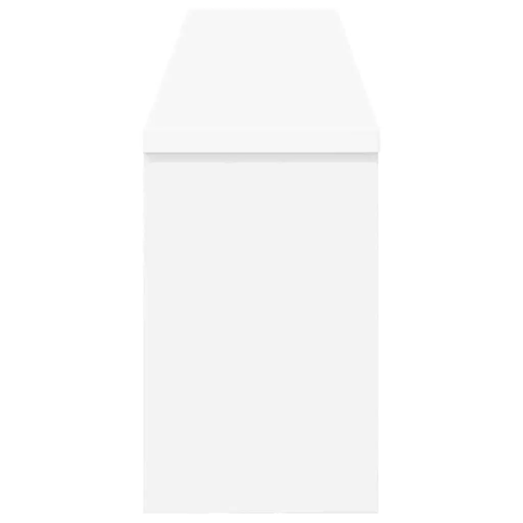 White Wall-Mounted Coat Rack for Storage