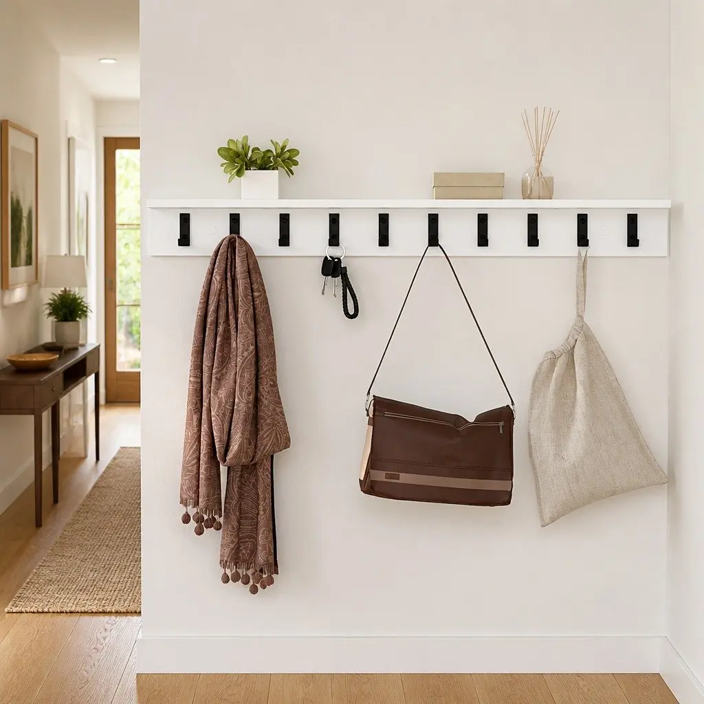 Wall-Mounted Coat Rack for Organized Spaces 100cm
