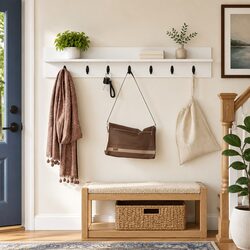 Practical Wall-Mounted Coat Rack for Your Home