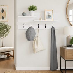 Reassuring Wall-Mounted Coat Rack with Value and Functionality