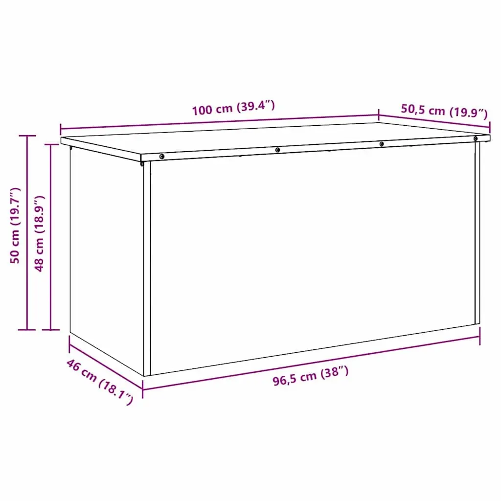 Steel Garden Storage Cushion Box Outdoor Deck Patio Bench Chest Organizer 100x50 Silver