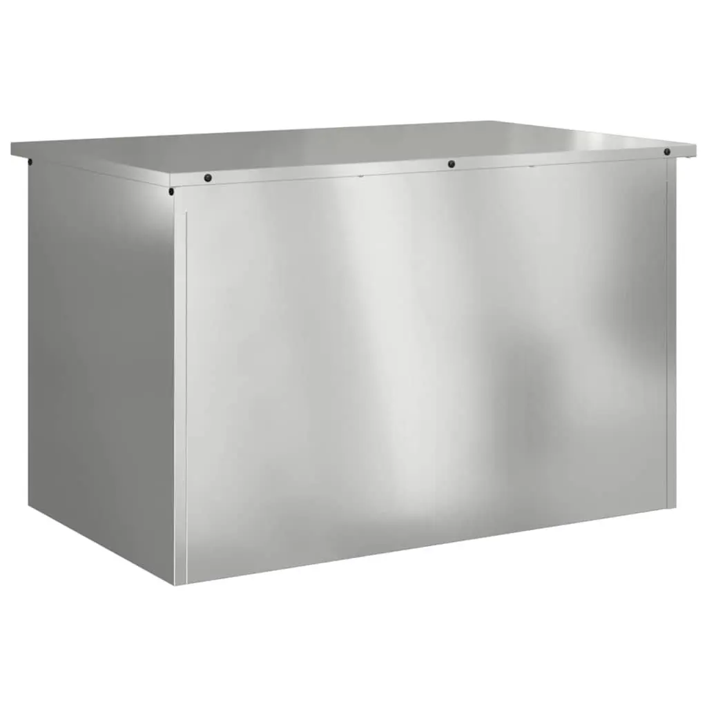 Garden Storage Cushion Box 80x50.5x50cm Galvanised Steel Outdoor Deck Bench Seat