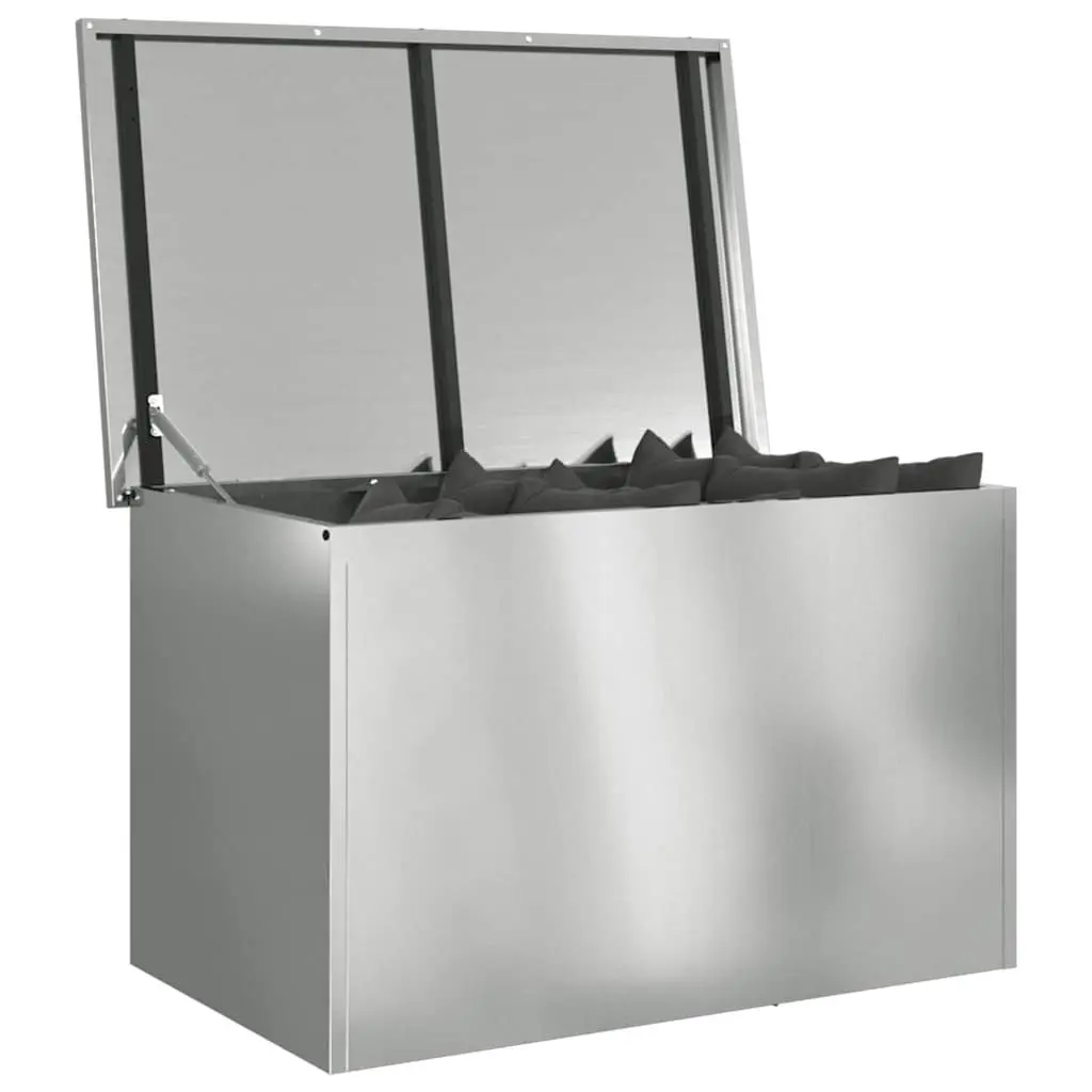 Garden Storage Cushion Box 80x50.5x50cm Galvanised Steel Outdoor Deck Bench Seat