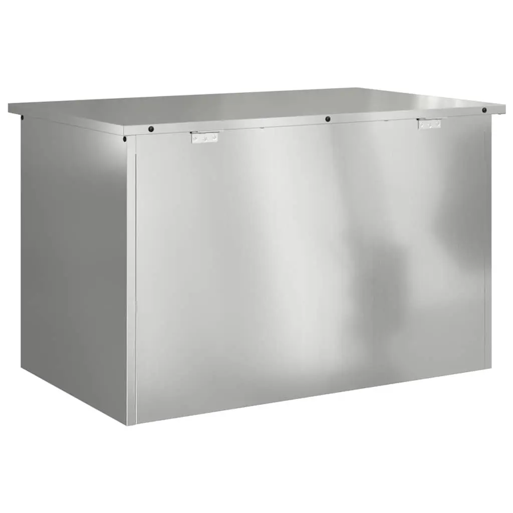 Garden Storage Cushion Box 80x50.5x50cm Galvanised Steel Outdoor Deck Bench Seat