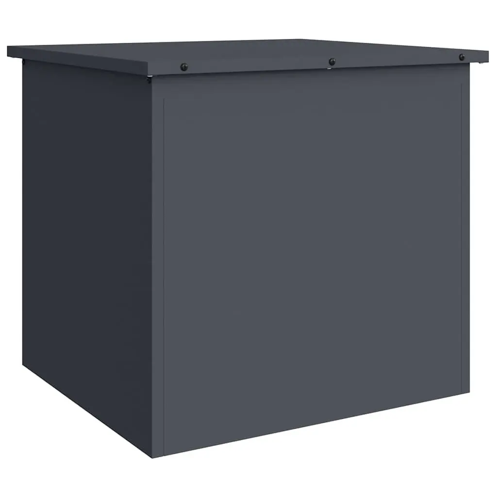 Steel Garden Storage Cushion Box Outdoor Patio Furniture Organization Anthracite 55 x 50.5 x 50 cm