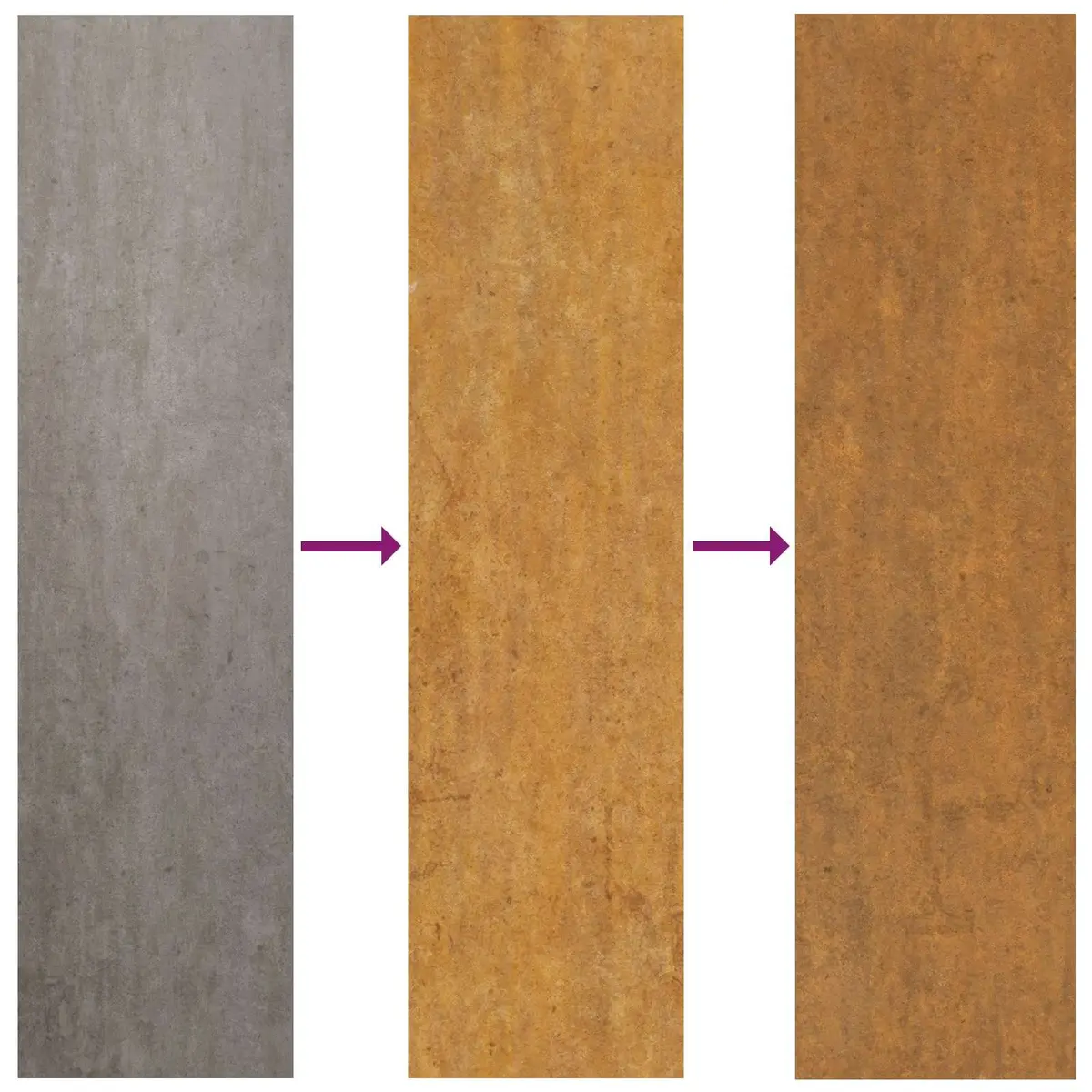 Parcel Drop Box Package Storage Weathering Steel Rectangular 44 x 22 x 82 cm Brown