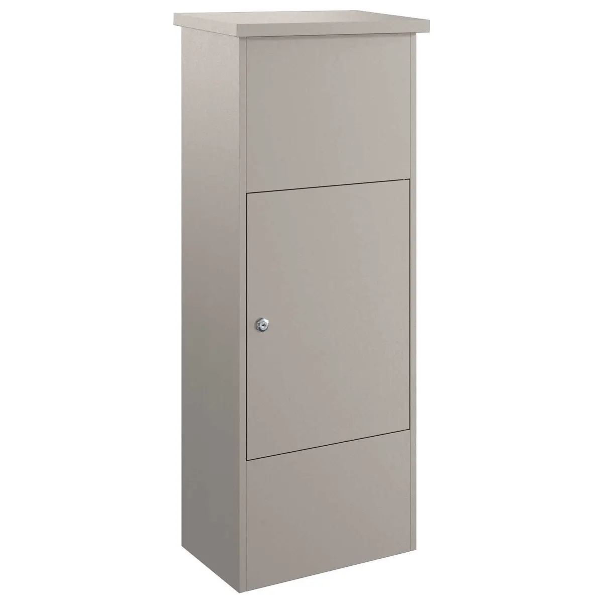 Parcel Drop Box Outdoor Secure Lock 44.5 x 29 x 110.5 cm Steel Weathering Brown