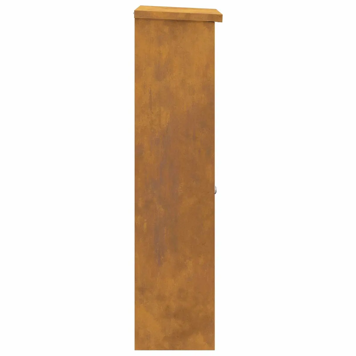 Parcel Drop Box Outdoor Secure Lock 44.5 x 29 x 110.5 cm Steel Weathering Brown