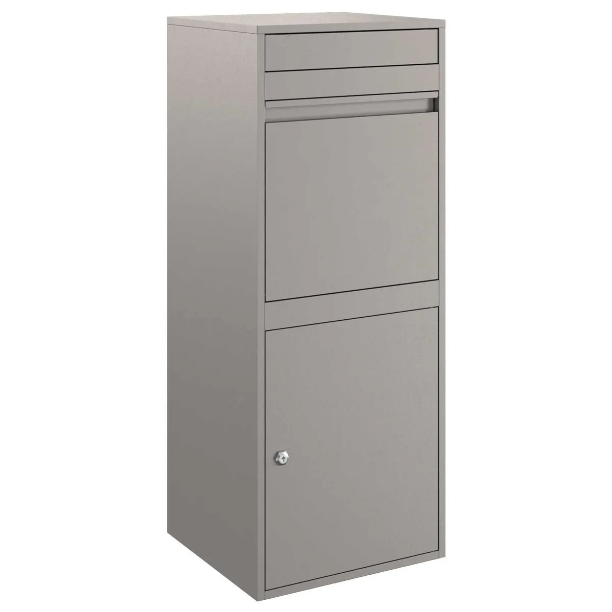 Outdoor Parcel Drop Box Secure Brown Weathering Steel 47.5 x 38 x 59 cm