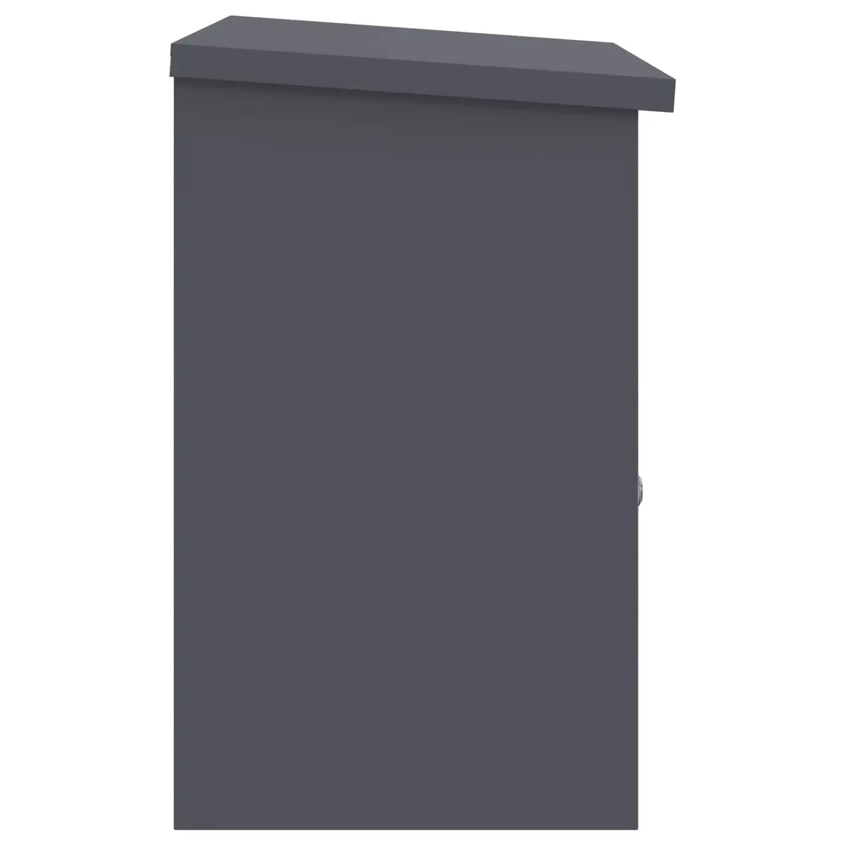 Parcel Drop Box Outdoor Garden Storage Steel Weatherproof Anthracite 47.5 x 38 x 59 cm