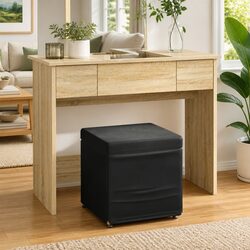 Black Velvet Bar Stool Backless Modern Design Kitchen Counter Dining Furniture