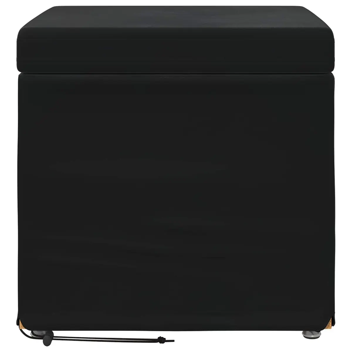 Black Velvet Bar Stool Backless Modern Design Kitchen Counter Dining Furniture