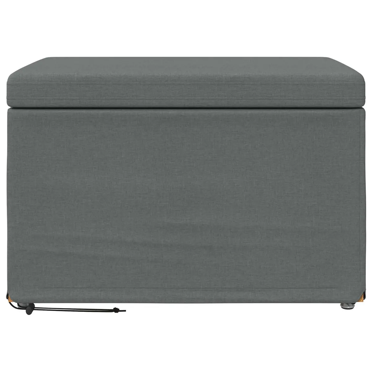 Grey Bar Stool with Soft Fabric Seat