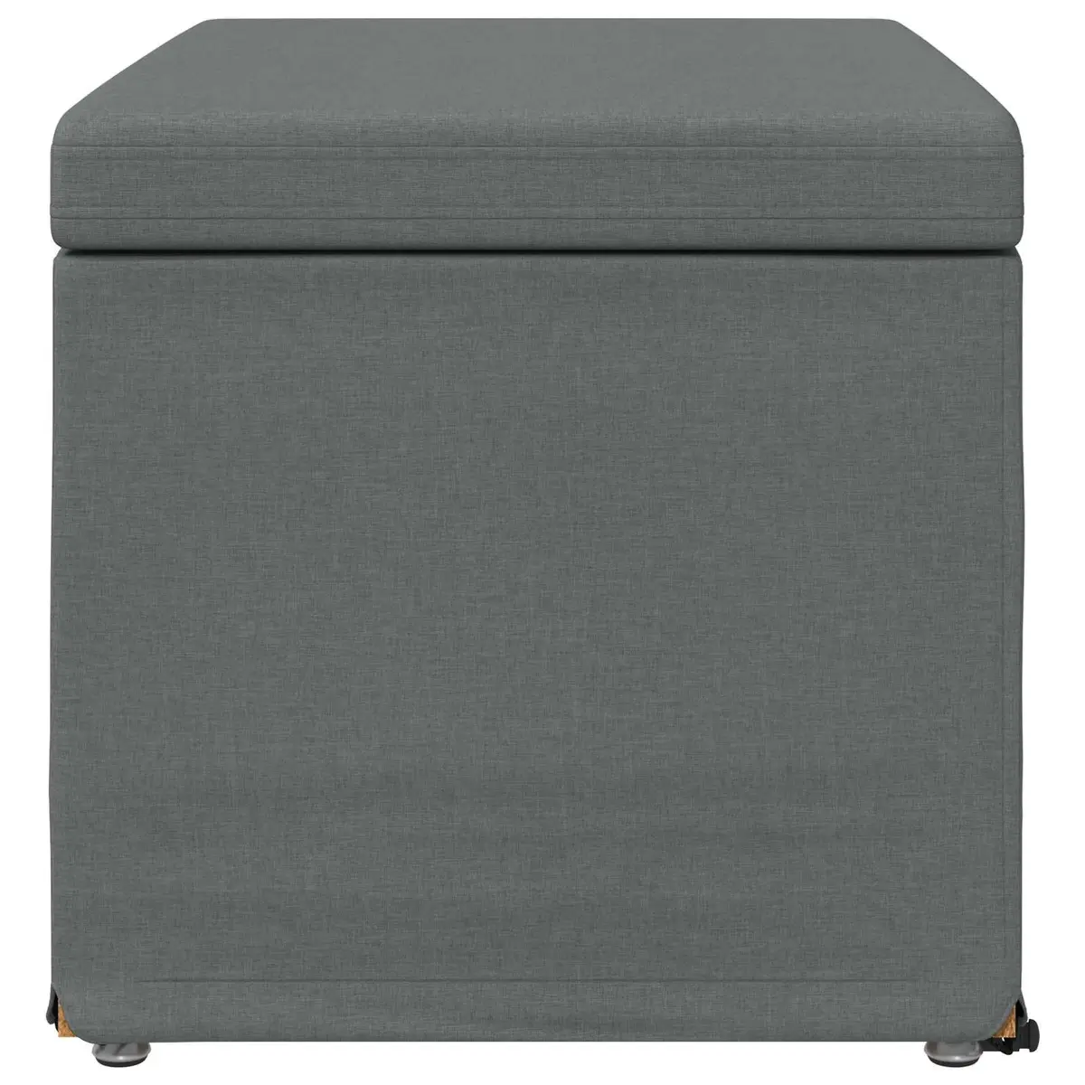 Grey Bar Stool with Soft Fabric Seat