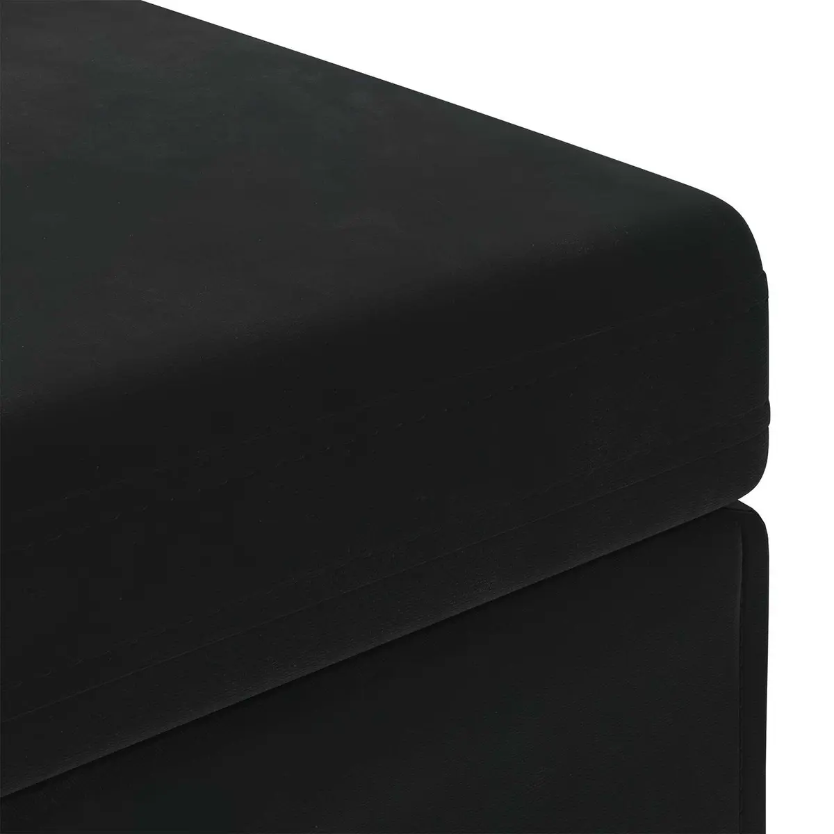 Black Velvet Bar Stool Backless Modern Lounge Seat Kitchen Counter Dining Chair