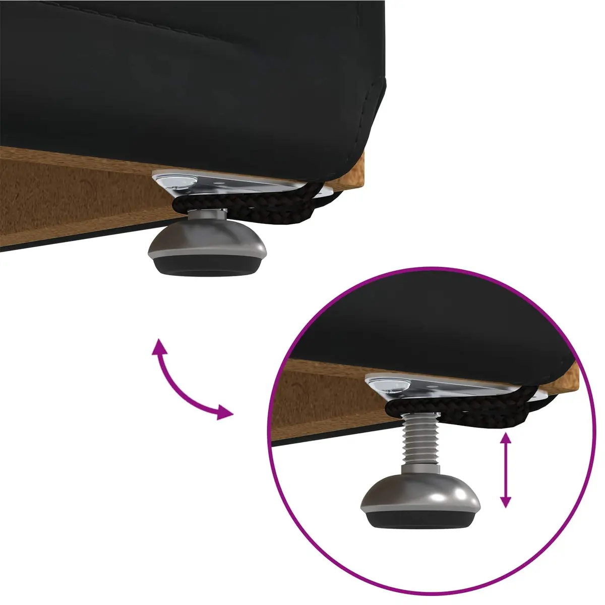 Black Velvet Bar Stool Backless Modern Lounge Seat Kitchen Counter Dining Chair