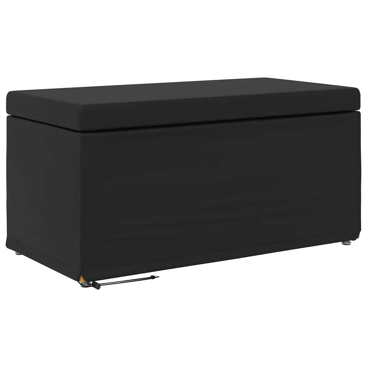 Black Backless Stool with Comfort in Mind