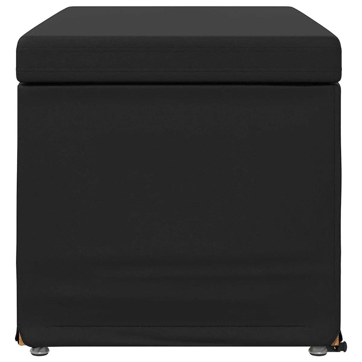 Black Backless Stool with Comfort in Mind