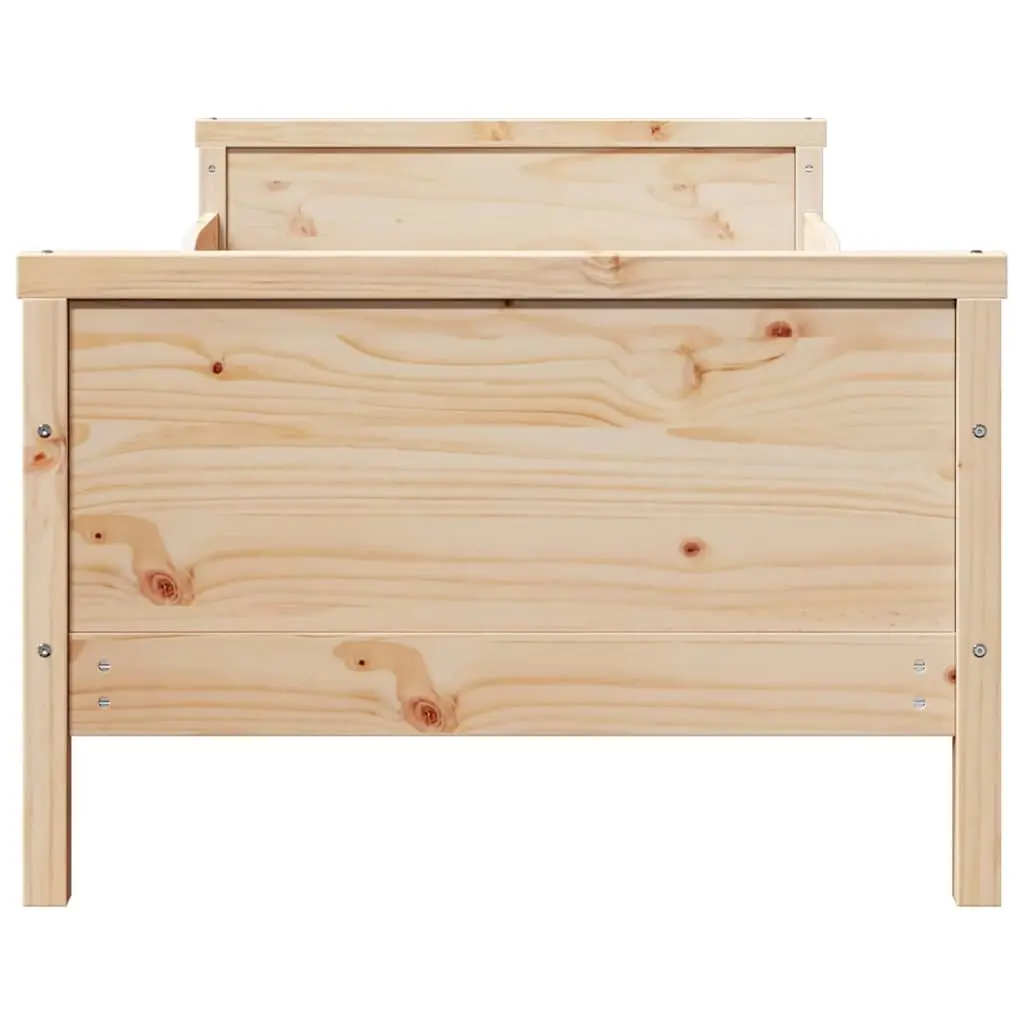 Bed Frame Kids Bedroom Furniture Engineered Wood 80 x 200 cm Beige