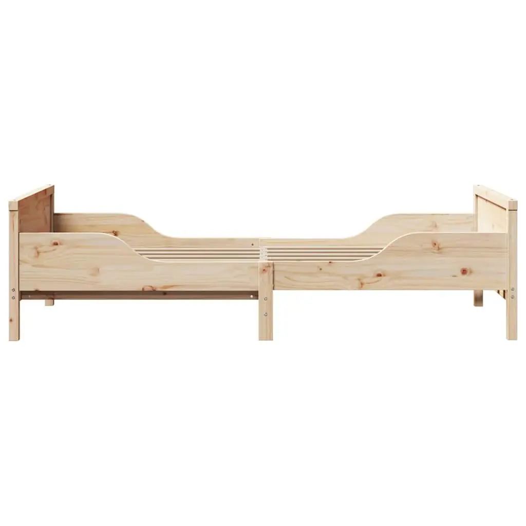 Bed Frame Kids Bedroom Furniture Engineered Wood 80 x 200 cm Beige