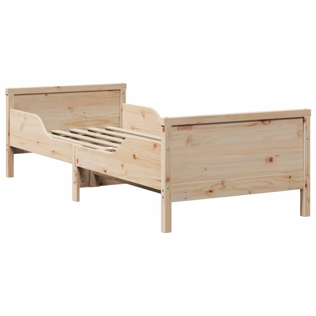Bed Frame Kids Bedroom Furniture Engineered Wood 80 x 200 cm Beige