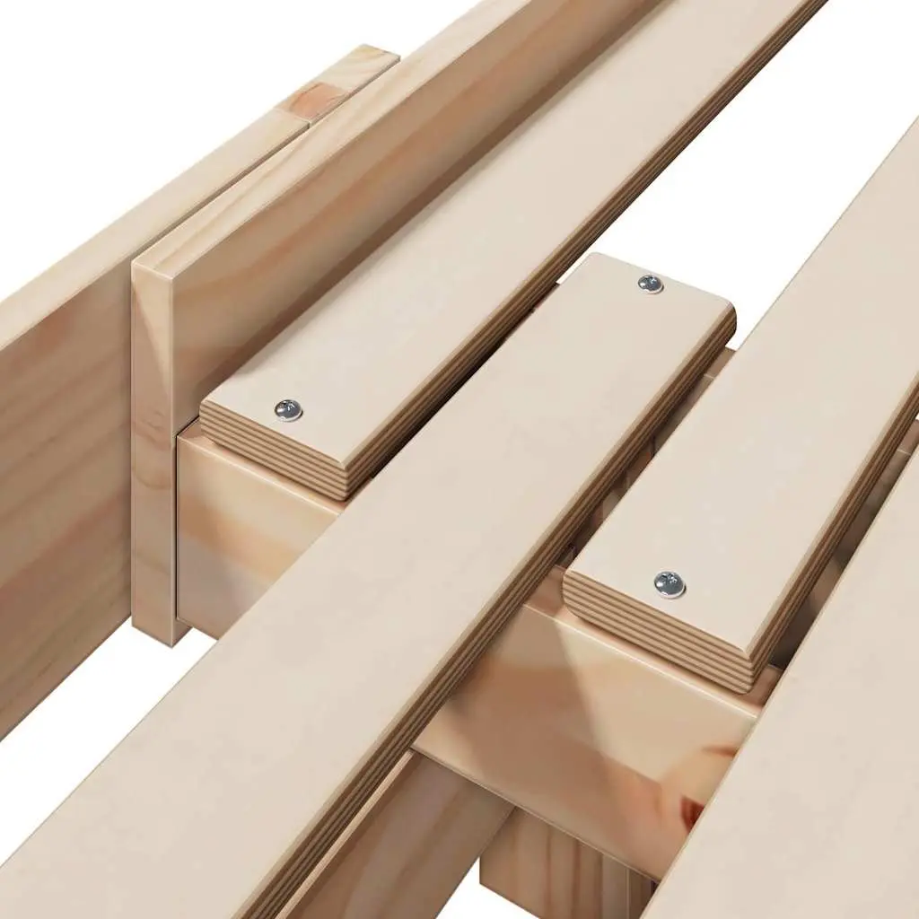 Bed Frame Kids Bedroom Furniture Engineered Wood 80 x 200 cm Beige