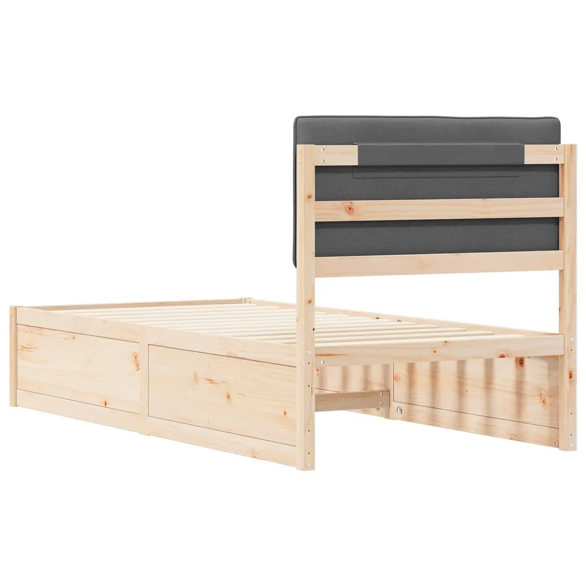 Upholstered Bed Frame in Grey