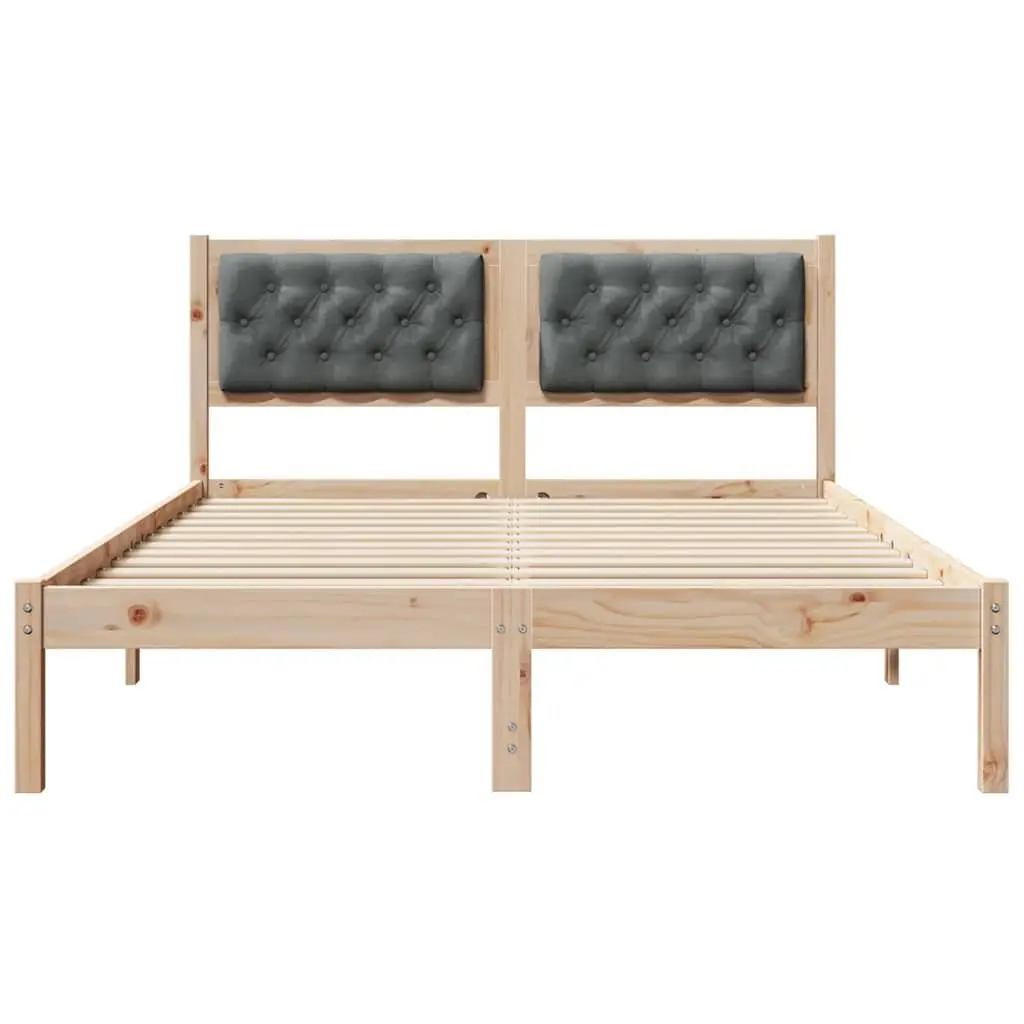 Solid Pine Wood Bed Frame with Minimalist Style